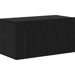 vidaXL Tv-meubelset 5 st Zwart Eiken Bewerkt hout