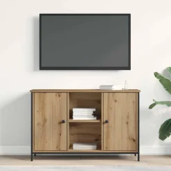 vidaXL Tv-meubelset 101 x 35 x 65 cm Artisan Eiken Bewerkt hout