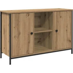 vidaXL Tv-meubelset 101 x 35 x 65 cm Artisan Eiken Bewerkt hout