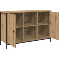 vidaXL Tv-meubelset 101 x 35 x 65 cm Artisan Eiken Bewerkt hout