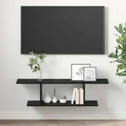 vidaXL Tv-meubelset 103 x 30 x 26,5 cm Zwart Bewerkt hout