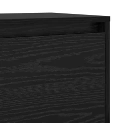 vidaXL Tv-meubelset 90 x 35 x 40 cm Zwart Eiken Bewerkt hout