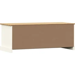 vidaXL Tv-meubel VIGO 106x40x40 cm massief grenenhout wit