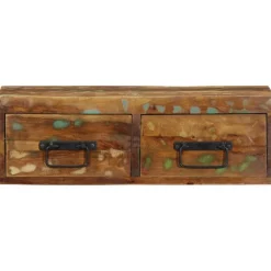 vidaXL Tv-meubel wandmontage 60x30x19 cm massief gerecycled hout