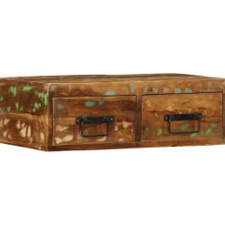 vidaXL Tv-meubel wandmontage 60x30x19 cm massief gerecycled hout