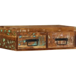 vidaXL Tv-meubel wandmontage 60x30x19 cm massief gerecycled hout