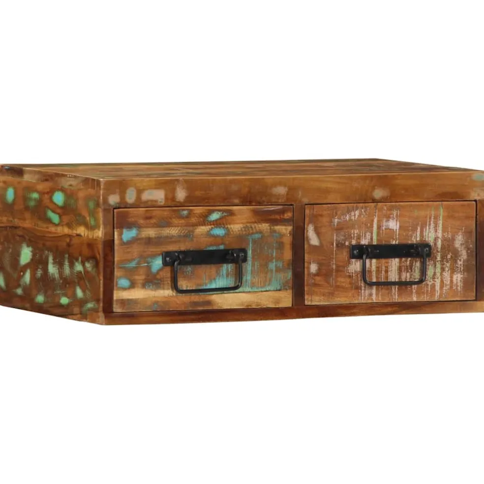 vidaXL Tv-meubel wandmontage 60x30x19 cm massief gerecycled hout