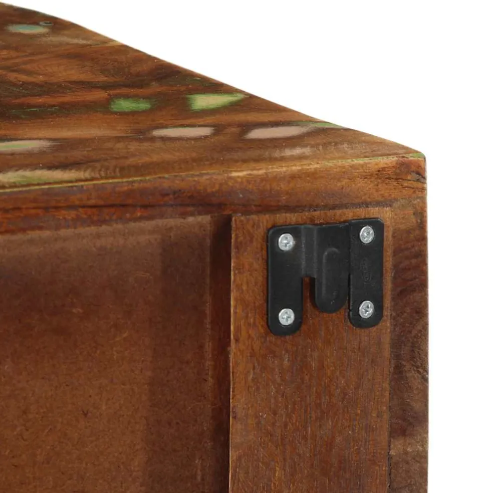 vidaXL Tv-meubel wandmontage 60x30x19 cm massief gerecycled hout