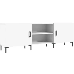 vidaXL Tv-meubel 150x30x50 cm bewerkt hout wit