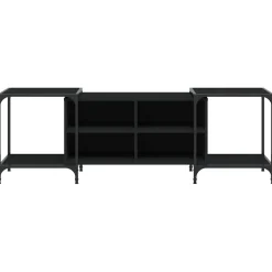 vidaXL Tv-meubel 153x37x50 cm bewerkt hout zwart