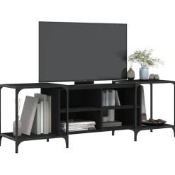 vidaXL Tv-meubel 153x37x50 cm bewerkt hout zwart