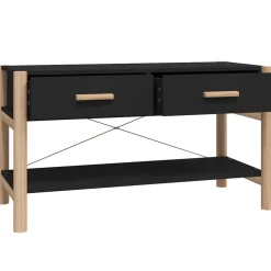 vidaXL Tv-meubel 82x38x45 cm bewerkt hout zwart
