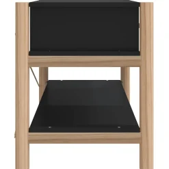 vidaXL Tv-meubel 82x38x45 cm bewerkt hout zwart