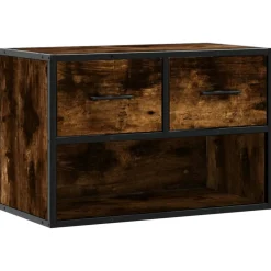 vidaXL Tv-meubel 100x35x40 cm bewerkt hout betongrijs