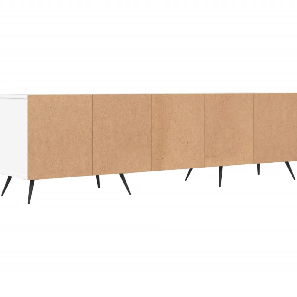 vidaXL Tv-meubel 150x30x44,5 cm bewerkt hout wit