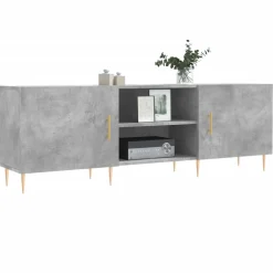 vidaXL Tv-meubel 150x30x50 cm bewerkt hout betongrijs
