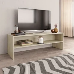 vidaXL Tv-meubel 120x40x40 cm bewerkt hout sonoma eikenkleurig