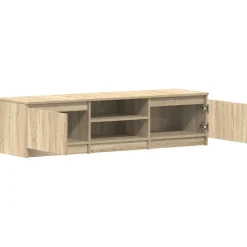 vidaXL Tv-meubel 140x40x35,5 cm bewerkt hout sonoma eikenkleurig
