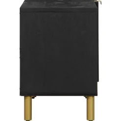 vidaXL Tv-meubel 80x33x46 cm bewerkt hout zwart