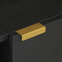 vidaXL Tv-meubel 80x33x46 cm bewerkt hout zwart