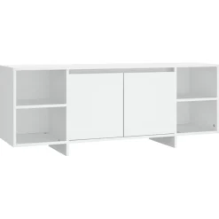 vidaXL Tv-meubel 130x35x50 cm bewerkt hout wit