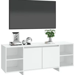 vidaXL Tv-meubel 130x35x50 cm bewerkt hout wit