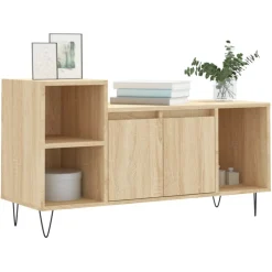 vidaXL Tv-meubel 100x35x55 cm bewerkt hout sonoma eikenkleurig