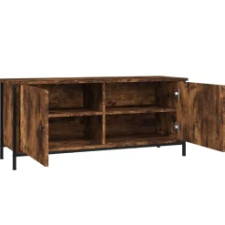vidaXL Tv-meubel 102x35x45 cm bewerkt hout gerookt eikenkleurig