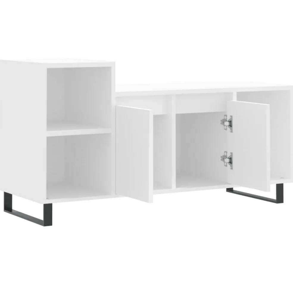 vidaXL Tv-meubel 100x35x55 cm bewerkt hout wit