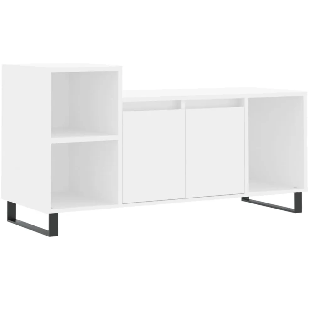 vidaXL Tv-meubel 100x35x55 cm bewerkt hout wit
