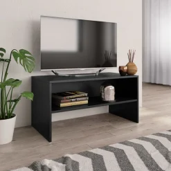vidaXL Tv-meubel 80x40x40 cm bewerkt hout zwart