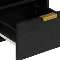 vidaXL Tv-meubel 70x33x46 cm bewerkt hout zwart