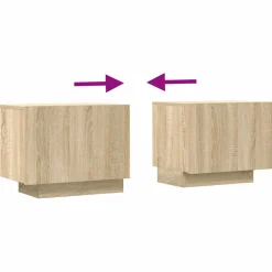 vidaXL Tv-meubel 100x35x40 cm bewerkt hout sonoma eikenkleurig