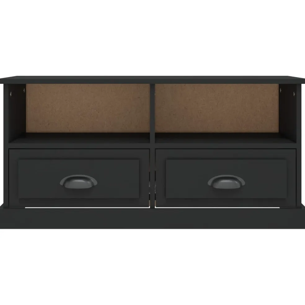 vidaXL Tv-meubel 93x35,5x45 cm bewerkt hout zwart