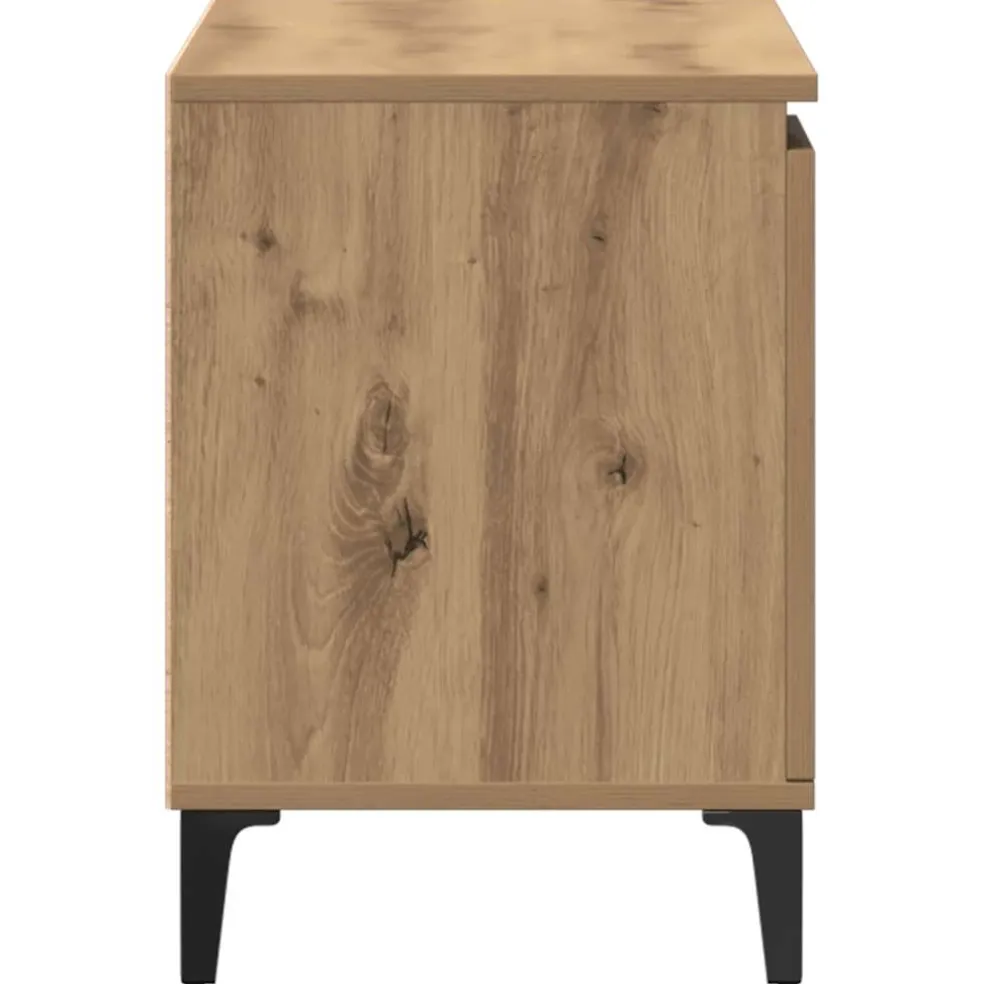 vidaXL Tv-meubel 102x35x50 cm bewerkt hout artisanaal eikenkleur