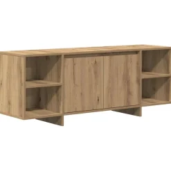 vidaXL Tv-meubel 130x35x50 cm bewerkt hout artisanaal eikenkleur