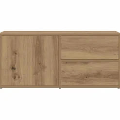 vidaXL Tv-meubel 80x34x35,5 cm bewerkt hout artisanaal eikenkleur