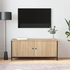 vidaXL Tv-meubel 102x35x45 cm bewerkt hout sonoma eikenkleurig