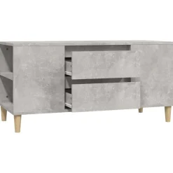 vidaXL Tv-meubel 102x44,5x50 cm bewerkt hout betongrijs
