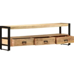 vidaXL Tv-meubel 150x30x45 cm massief mangohout