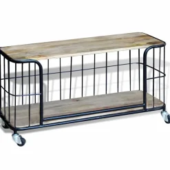 vidaXL Tv-meubel100x40x45 cm massief mangohout