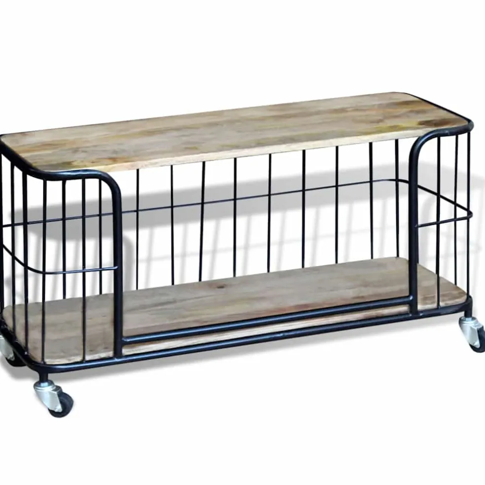 vidaXL Tv-meubel100x40x45 cm massief mangohout