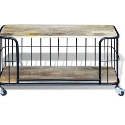 vidaXL Tv-meubel100x40x45 cm massief mangohout