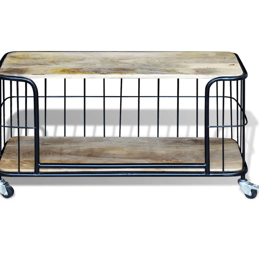 vidaXL Tv-meubel100x40x45 cm massief mangohout