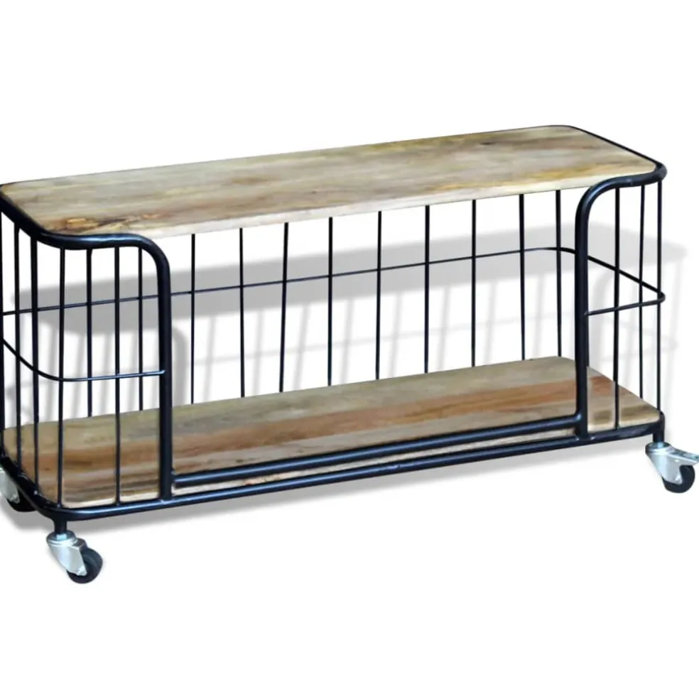 vidaXL Tv-meubel100x40x45 cm massief mangohout