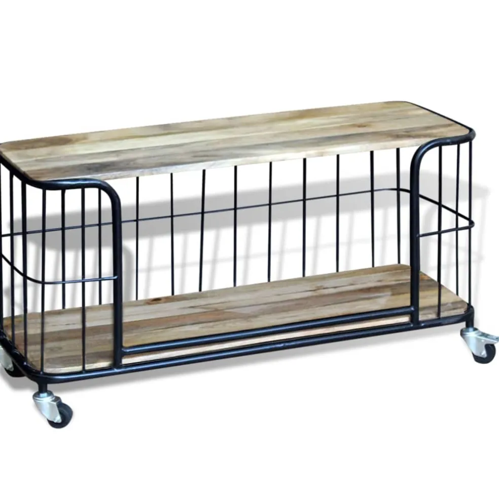 vidaXL Tv-meubel100x40x45 cm massief mangohout
