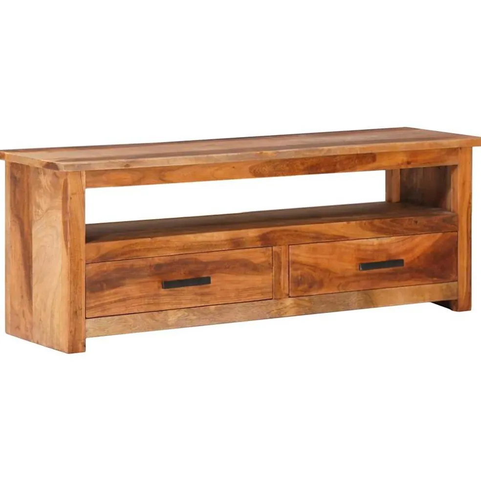 vidaXL Tv-meubel 118x30x40 cm massief hout