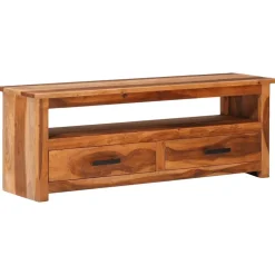 vidaXL Tv-meubel 118x30x40 cm massief hout