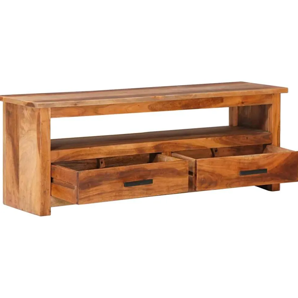 vidaXL Tv-meubel 118x30x40 cm massief hout