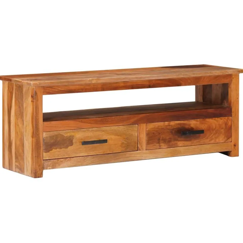 vidaXL Tv-meubel 118x30x40 cm massief hout